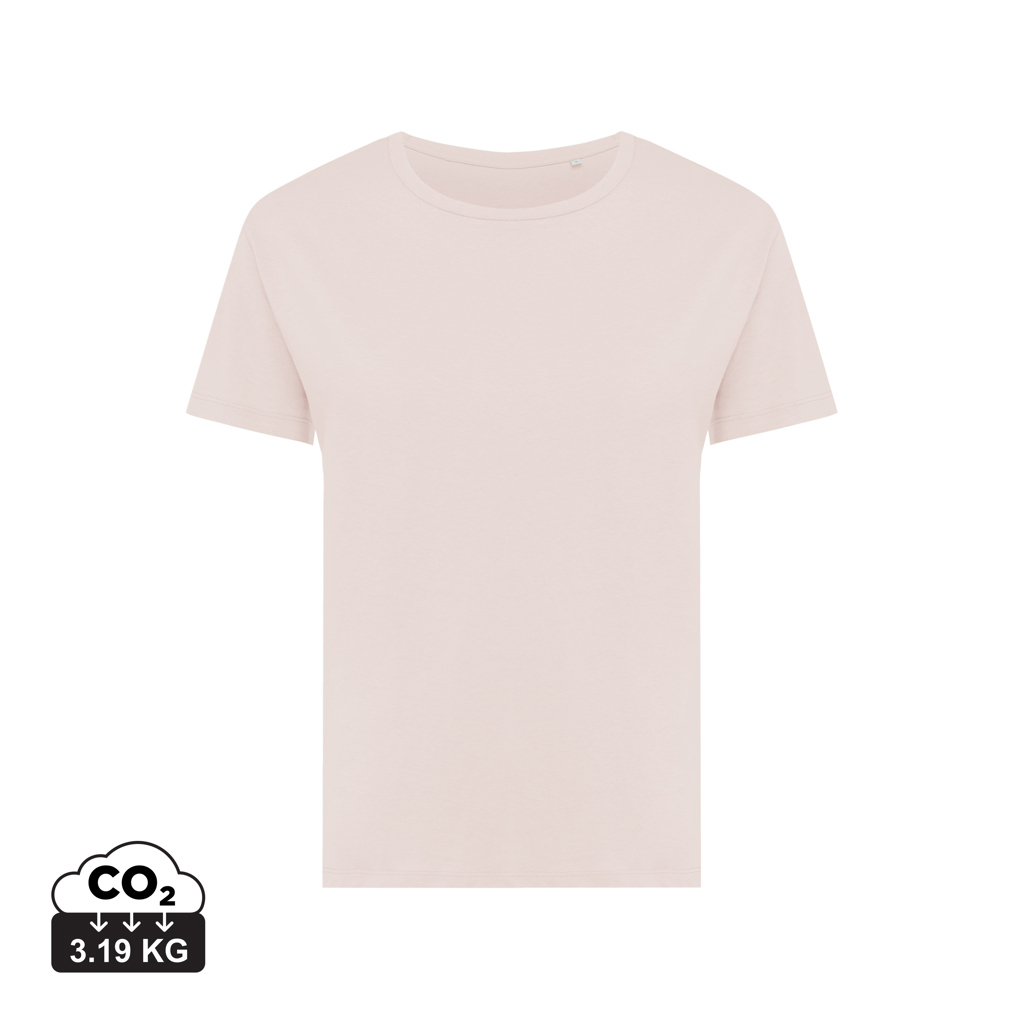 T-shirt Femme personnalisable coton bio 160g Yala Iqoniq cloud pink